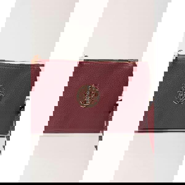 Blue Vanilla Detailed Zip Up Purse With Detachable Strap