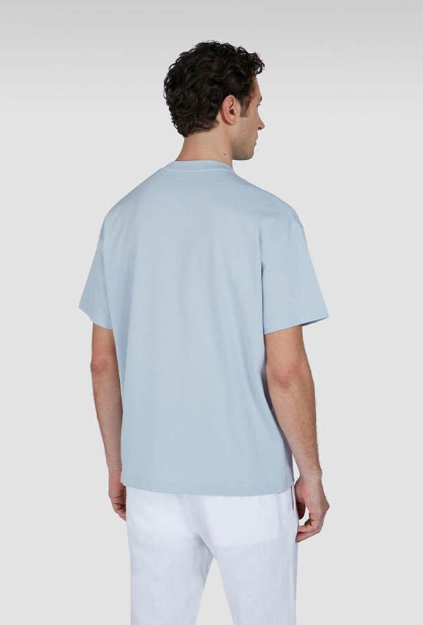 Paul & Shark Men's Aqua Touch Cotton T-Shirt with Shark Embroidery
