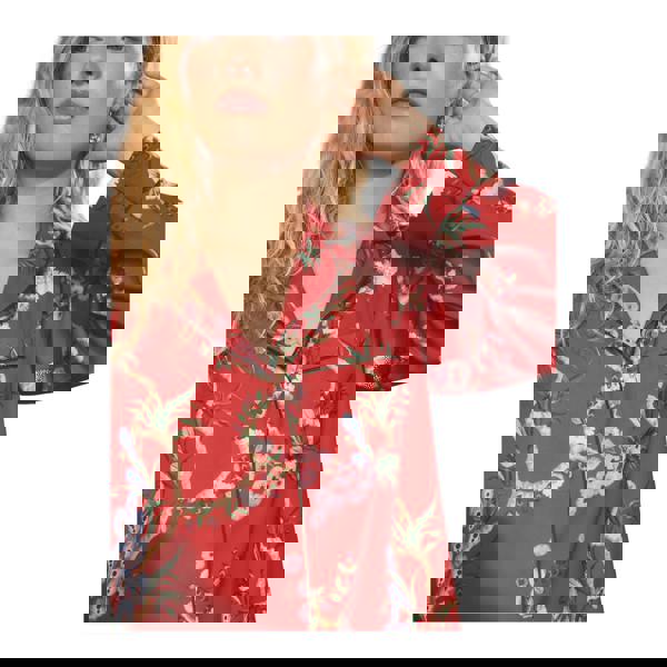 Cath Kidston Womens/Ladies Bird Button Through Pyjama Set - Red - 