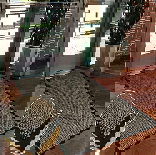 KAV Dirt Stopper Entry Door Mat - Heavy Duty Non-Slip Entrance Rug, Shoes Scraper, Hypoallergenic, Super Absorbent Carpet for Indoor and Outdoor