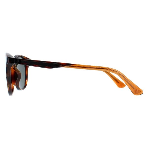 Police Sunglasses SPLF18E 978P Shiny Dark Havana Green Polarized