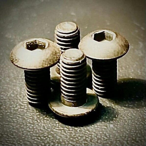 Fixaball 2BA Socket Screw Button High Tensile 10.9 Self-Colour