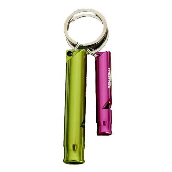 Trespass Blow X Whistle Keyring Set - Pink/Green - 