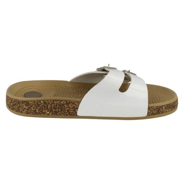 Spot On Ladies Spot On Two Buckle Mules