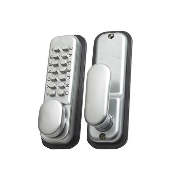 Yale Locks P-dl02-sc Push Button Door Lock Chrome Finish Hold Open Function - Satin Chrome - 