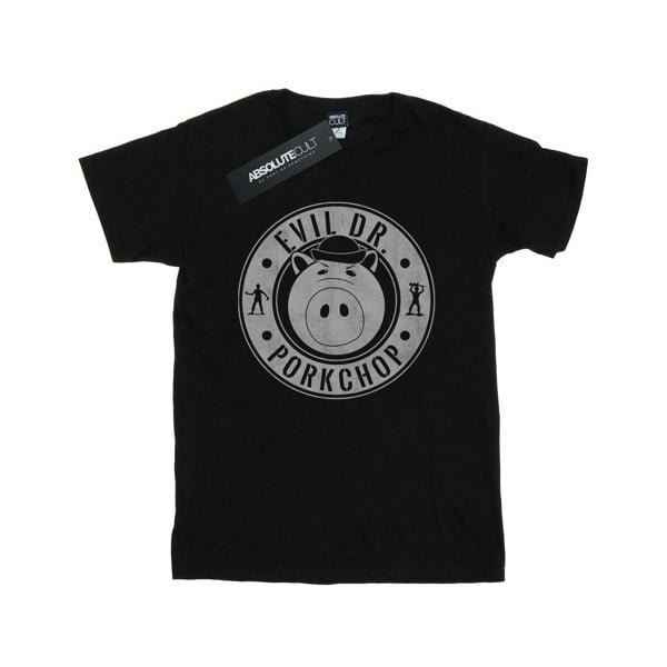 Disney Mens Toy Story Evil Dr Pork Chop T-Shirt - Black