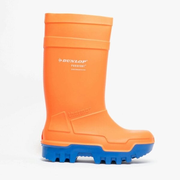 Dunlop PUROFORT Safety Wellington Boots   in  Orange