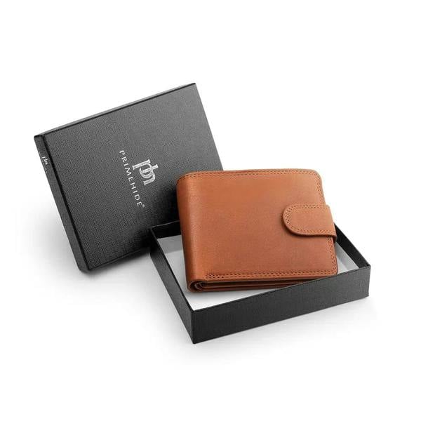 Brown Leather Trifold Wallet For Men – James Leon 06
