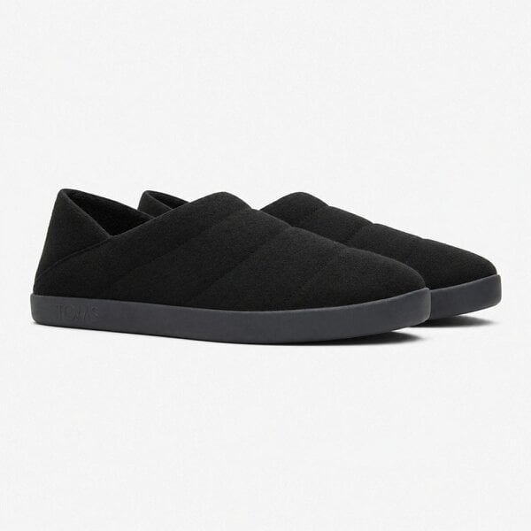 Toms EZRA Full Slippers   in  Black