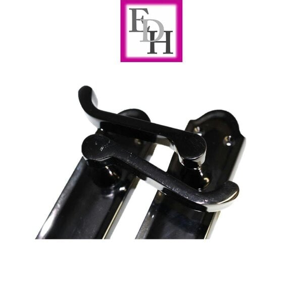 EDH Door Hardware Black Nickel Internal Door Handles Ashford Style Lever Latch – Epsom Pair Set