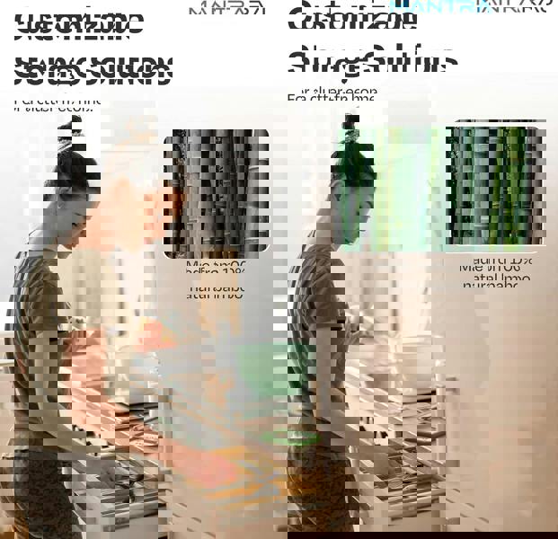 MANTRARAJ Bamboo Cutlery Drawer Organiser 5-7 Compartment Expandable Cutlery Tray Utensil Holder Drawer Dividers