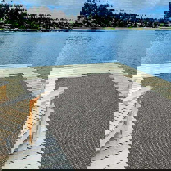 Dark Grey Outdoor Rug for Patio & Garden | The Rugs