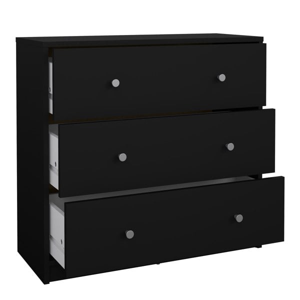 Furniture To Go May Chest of 3 Drawers in Black