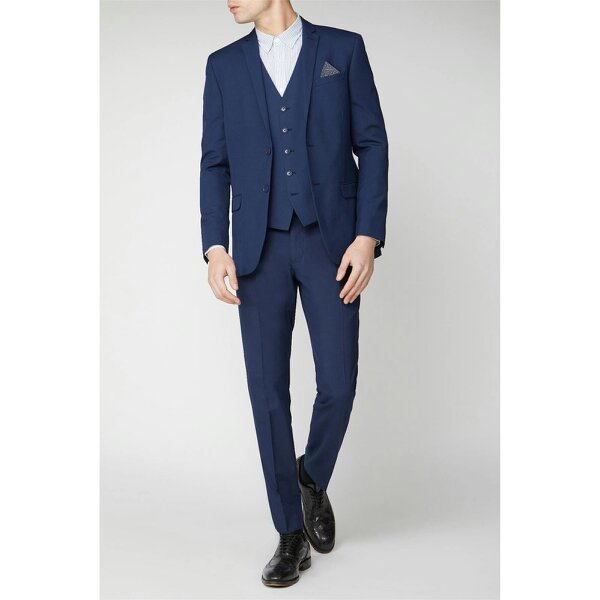Limehaus Slim Fit Bright Blue Suit Jacket