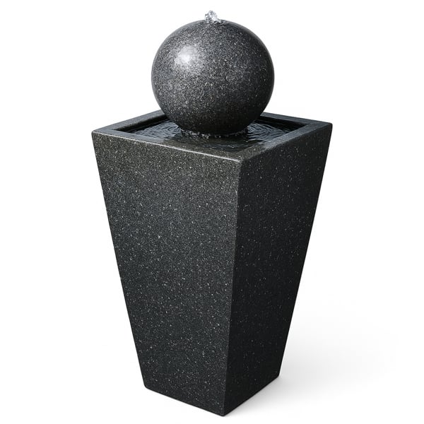 Homeology Osiris Sphere and Column Water Feature with LED Lighting