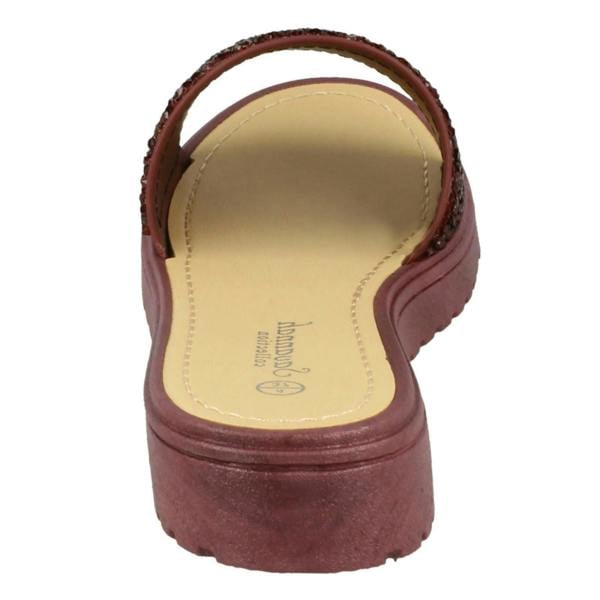 Savannah Ladies Savannah Open Toe Glitter Front Sandals