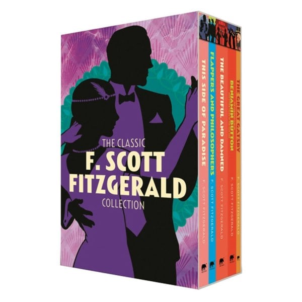 F. Scott Fitzgerald 5 Book Set The Great Gatsby, Benjamin Button, The Beautiful and Damned & More