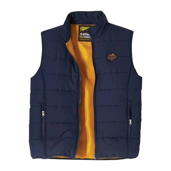 Atlas For Men Mens Water Repellent Padded Gilet - Navy/Yellow