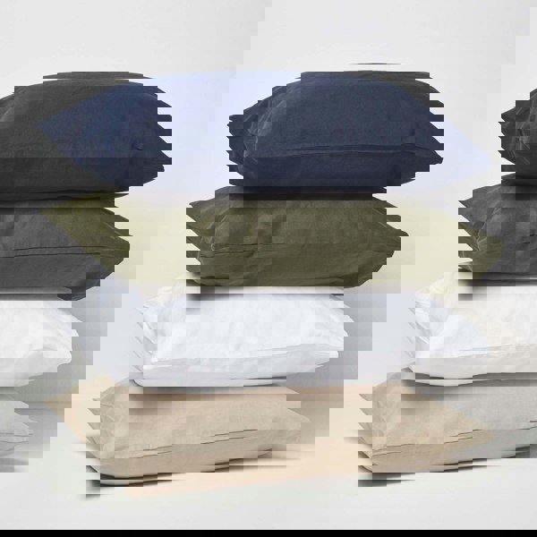 HOMESCAPES Linen Kid’s Pillowcases 60 x 40 cm, Pack of 2