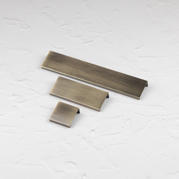 Handle & Home Antique Brass Edge Mount Lip Pulls