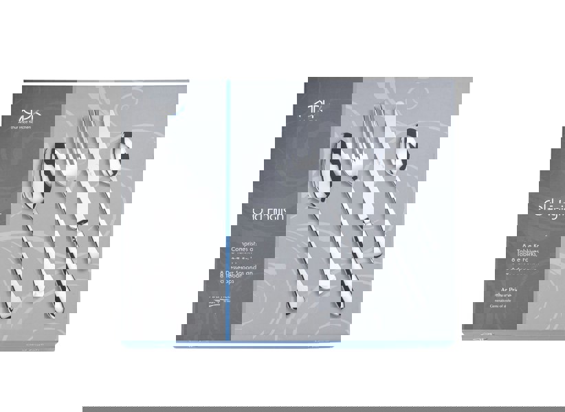 Arthur Price Kitchen Old English stainless steel 32 piece 8 person gift boxed cutlery set