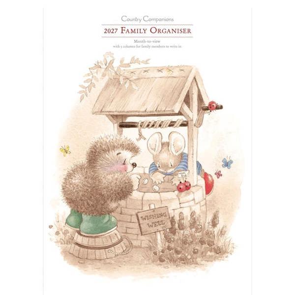 Country Companions A3 Family Planner 2027, Family Planners, Month To View, Animals, Gift
