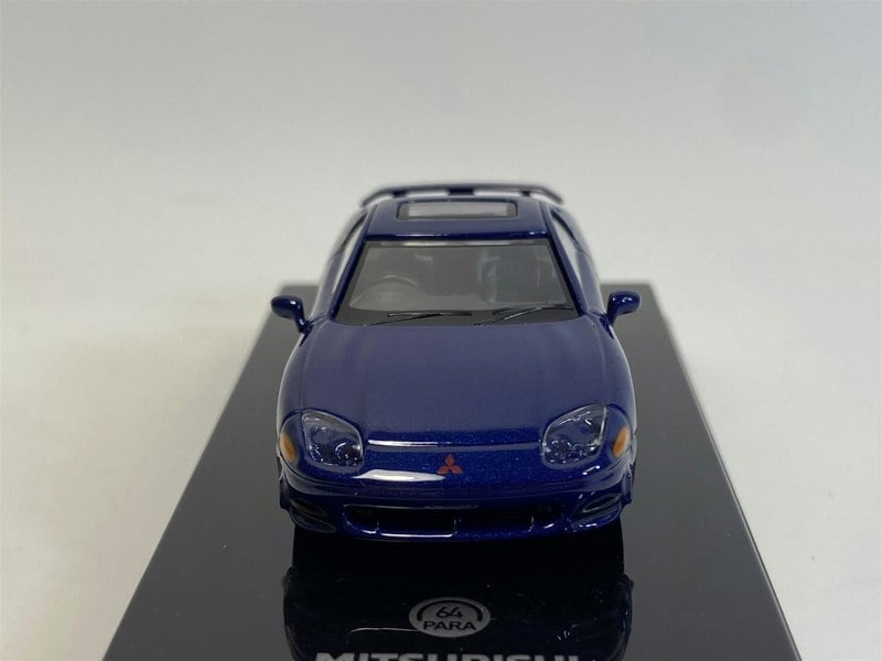 mitsubishi 3000gt gto mariana blue metallic rhd 1:64 paragon 65138