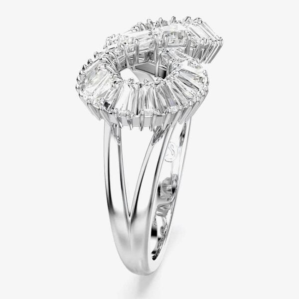 Swarovski Hyperbola Rhodium Plated Infinity Cocktail Ring 567969