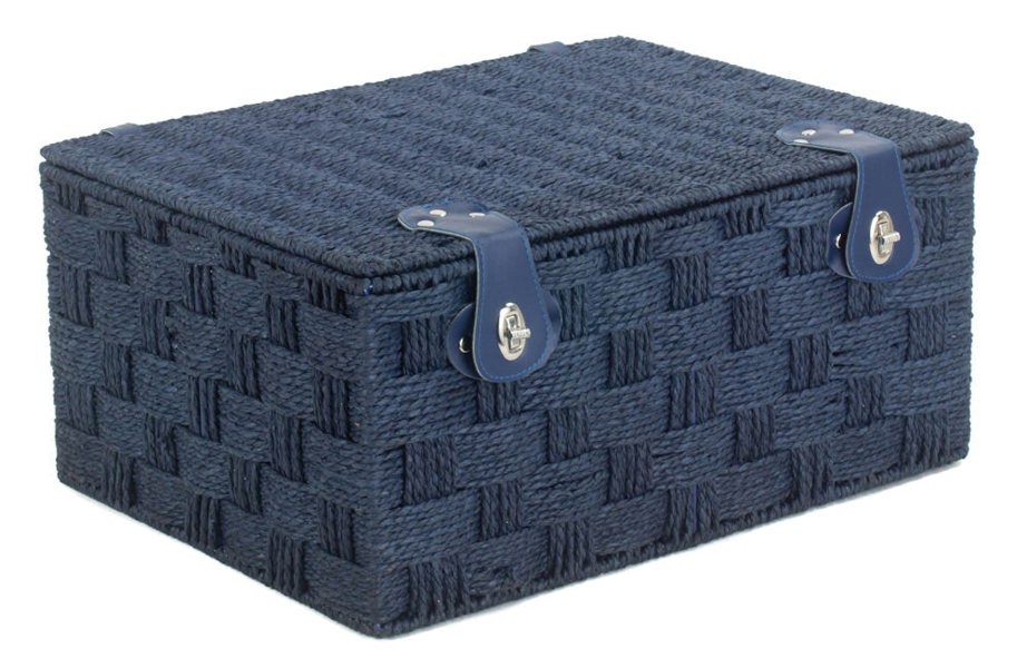 Navy Paper Rope Gift Basket