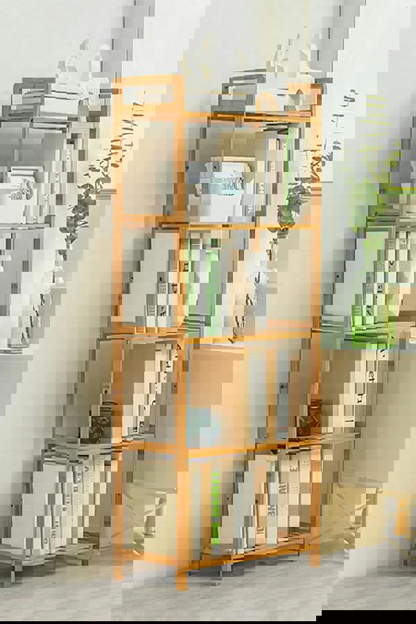 Living and Home 5 Tier Wood Audriel Bookcase