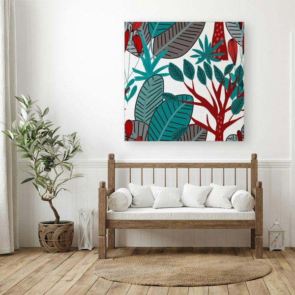 Warren Reed Jungle Exotic Summer Tropical Leaves Canvas