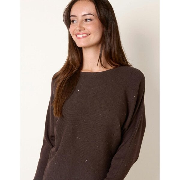 Blue Vanilla Batwing Glitter Knit Jumper