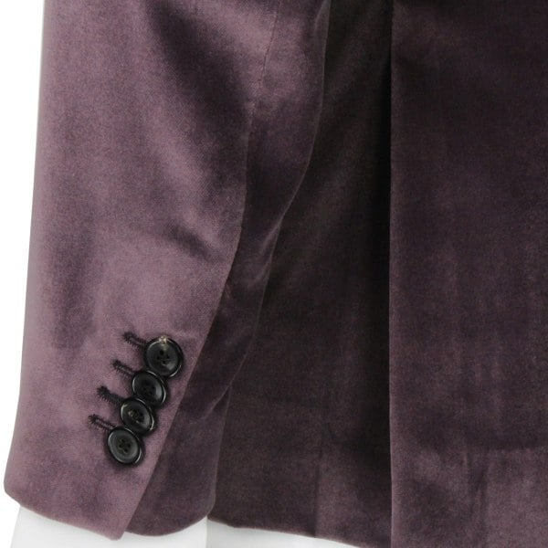Paul Smith luxuriously soft velvet blazer in a dusky mauve tone The Soho fit