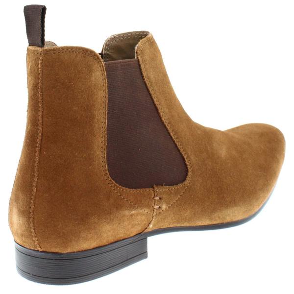 Thomas Crick Red Tape Crick Stanway Suede Pointed Leather Mens Ankle Chelsea Boots