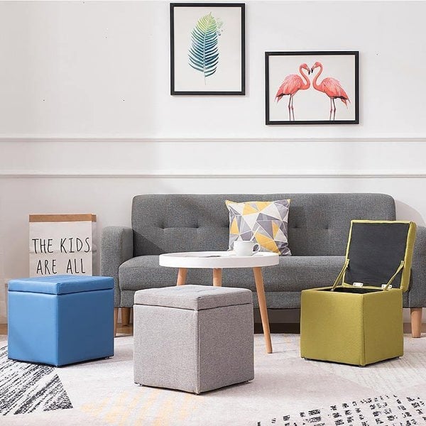 Cube Footstool With Storage-Weilai Concept-Weilai Concept