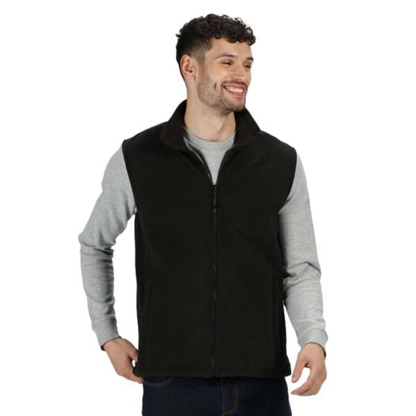 Regatta Haber II Full-Zip Bodywarmer Fleece Anti-Pill Jacket (250 GSM) - Black - 