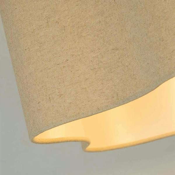 Lighting Collection Renato Wavy Linen Easy Fit Shade