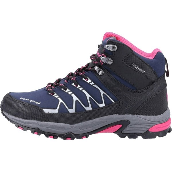 Cotswold model Abbeydale Mid Hiker Female in Navy/Black/Fuchsia