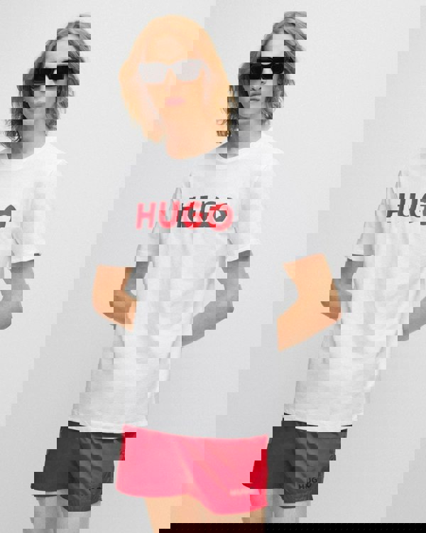 HUGO Dulivio Mens T-Shirt NOS - White 100