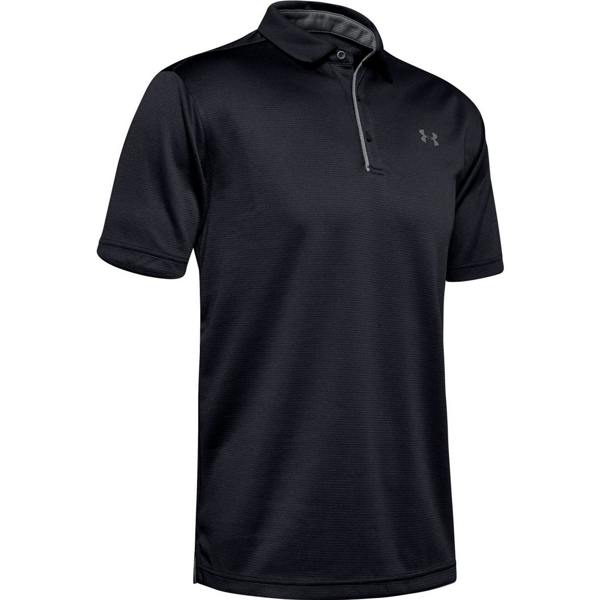 Under Armour Mens Tech Polo Shirt - Black/Graphite - 