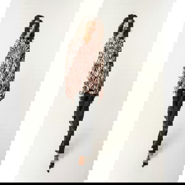 Blue Vanilla Zebra Print Shirt