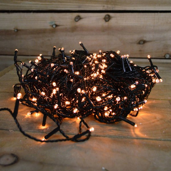Samuel Alexander 360 LED 28.7m Premier SupaBrights Indoor Outdoor Christmas Multi Function Mains Operated String Lights with Timer in Vintage Gold