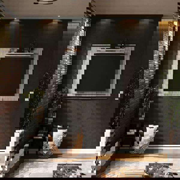 Core Products Lido TV Display Wall Panel, Extendable or Fixed with Adjustable Shelf