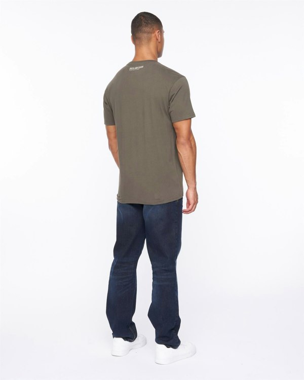 Duck and Cover Gemtas T-Shirt - Dark Olive