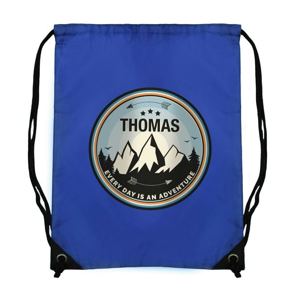 Personalised Memento Company Personalised Adventure Blue Kit Bag