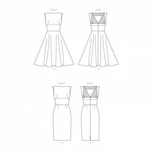 Simplicity Sewing Pattern 9286, Dresses, Vintage Style for Women, A5 (6-8-10-12-14) - Intermediate