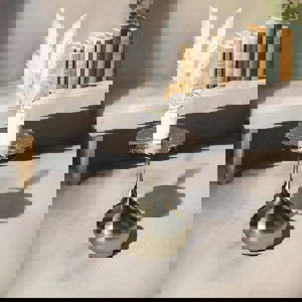 Geoff Side Table, Marble Effect-Rit Concept-Rit Concept