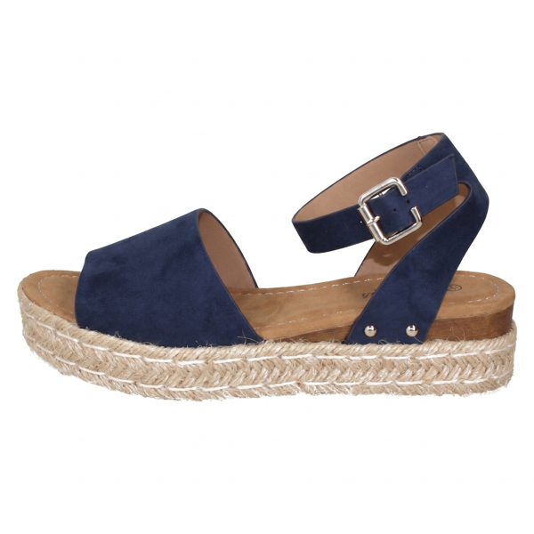 Savannah Ladies Savannah Wedge Mule Wide Fit Sandals F12039