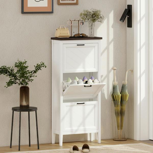 Flip-down Shoe Cabinet