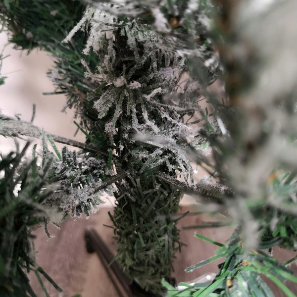 Samuel Alexander 6.5ft (2m) Premier Snow Flocked PVC Spruce Pine Slim Christmas Tree in Green